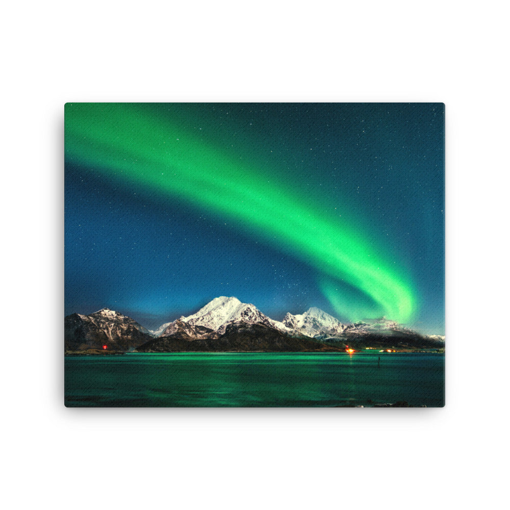 Celestial Dance of the Aurora Canvas Print