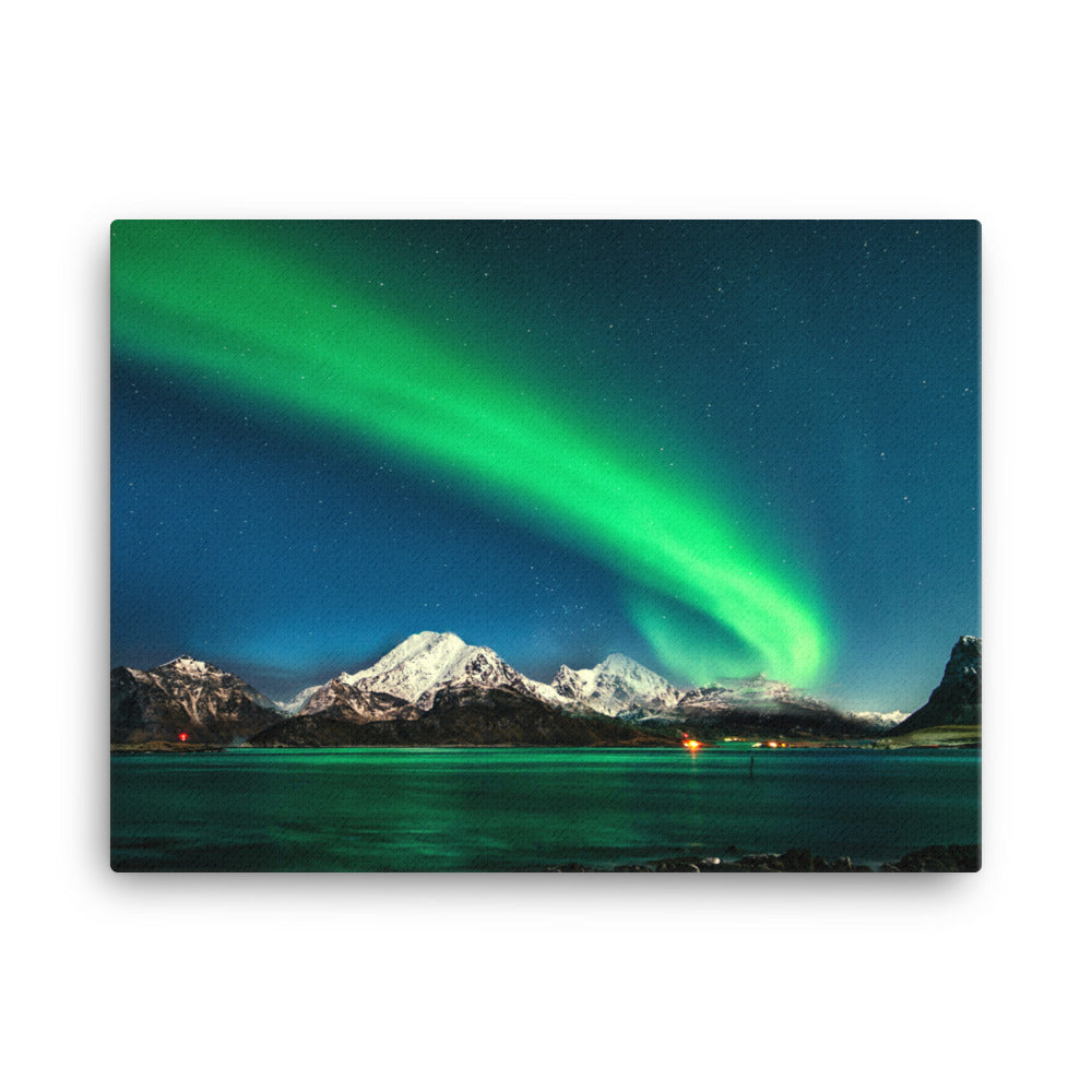 Celestial Dance of the Aurora Canvas Print