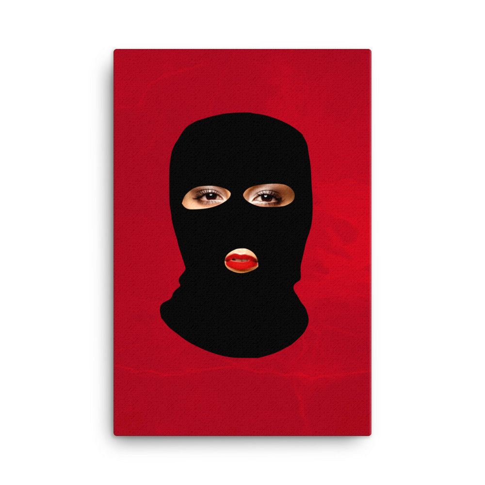 Balaclava Outlaw Canvas Print