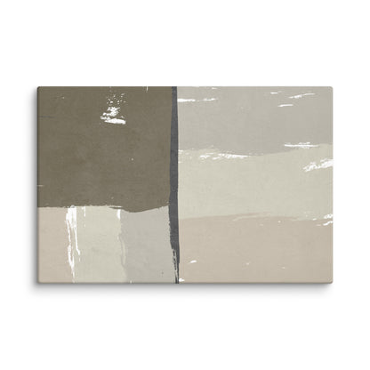 Tan Territories Abstract Canvas