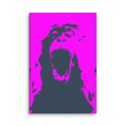 Screaming Monkey Canvas