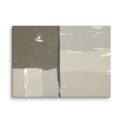 Tan Territories Abstract Canvas