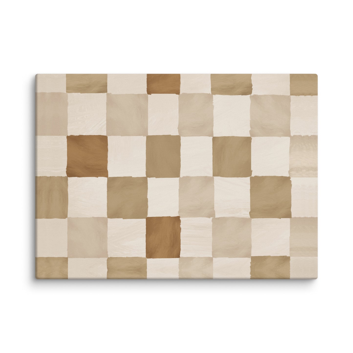 Desert Checkers Abstarct Canvas Print