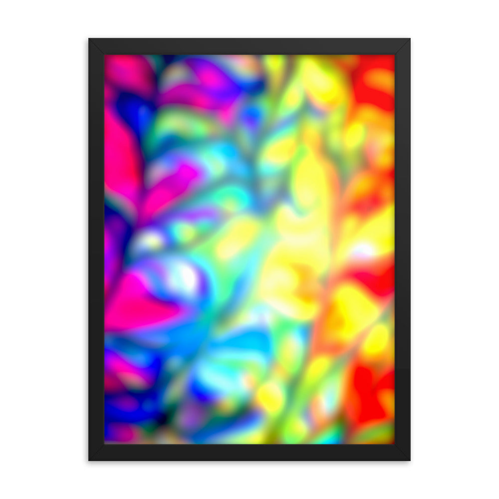 color fractures abstract poster print for wall decor 