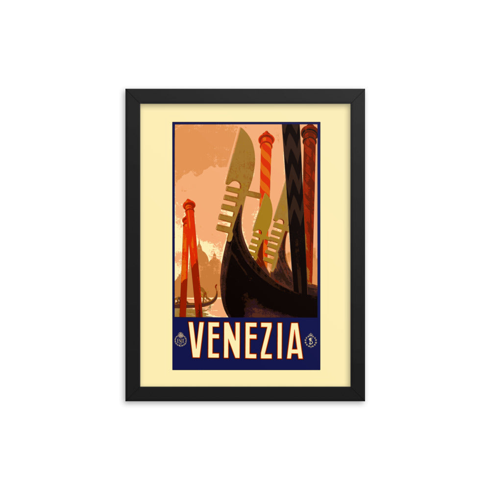 Venezia Vintage Travel Poster Framed Print