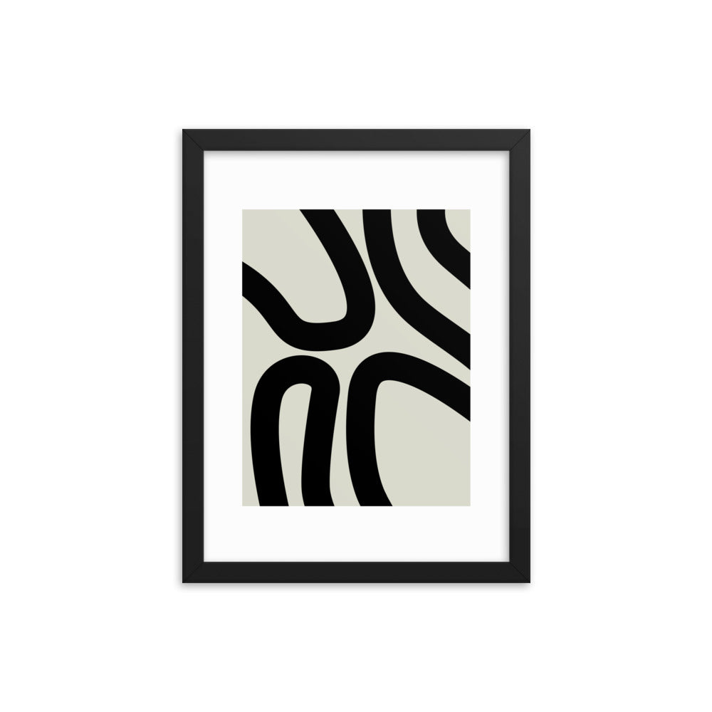 Abstract Lines Framed Print