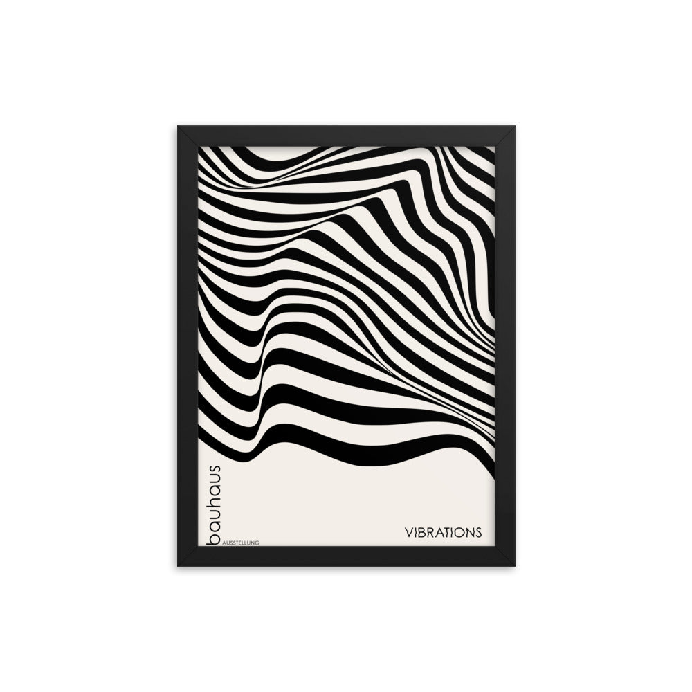 Bauhaus Waves Framed Print