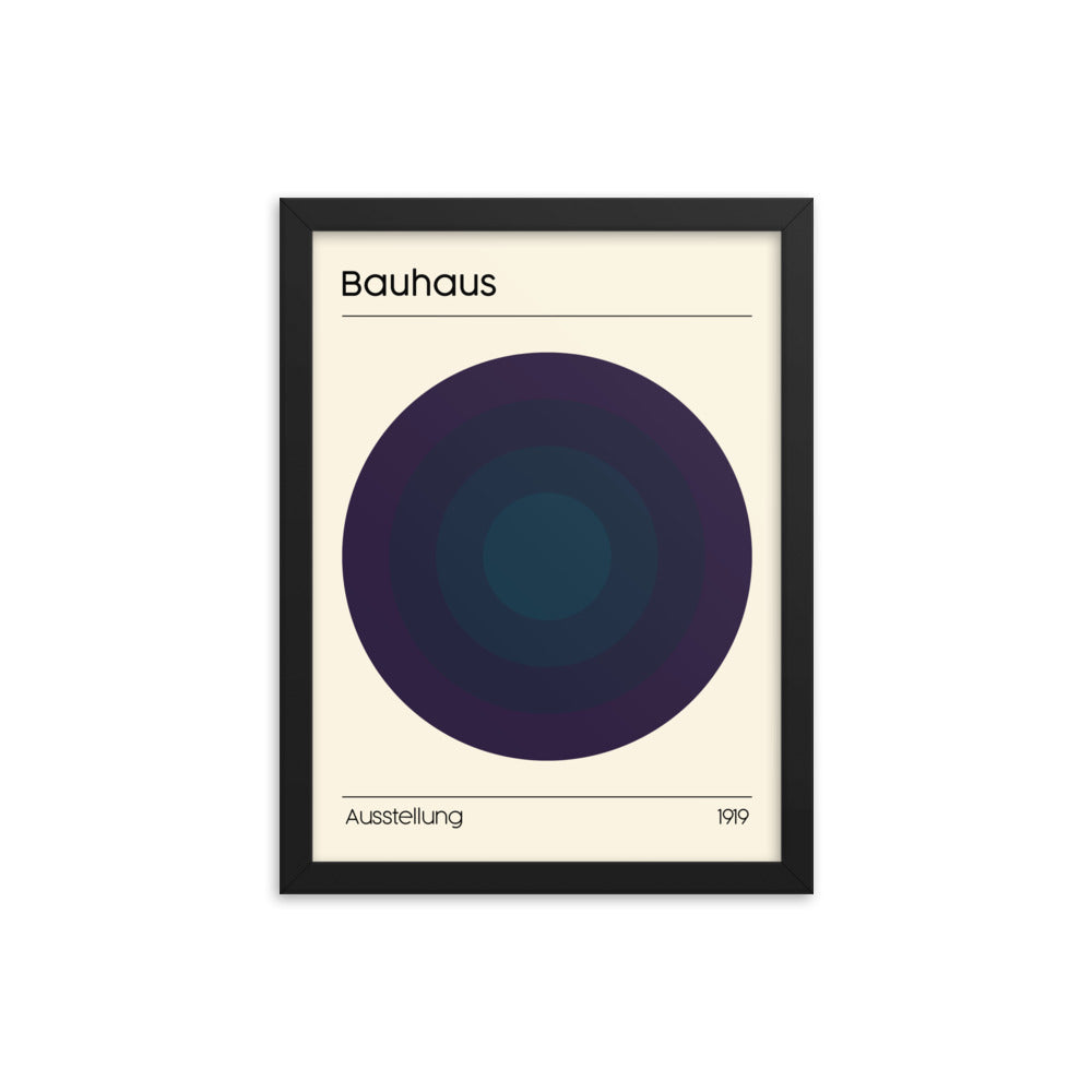 Bauhaus Concentrix Framed Print