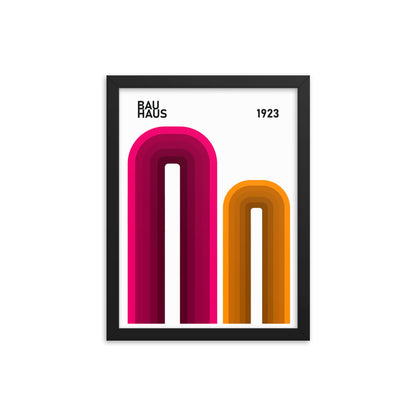 Bauhaus Arches Framed Print