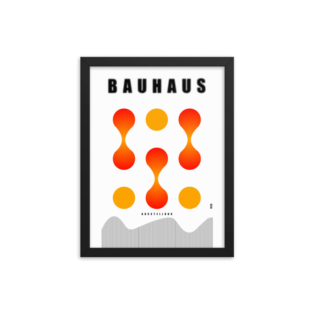 Bauhaus Lava Drops Framed Print