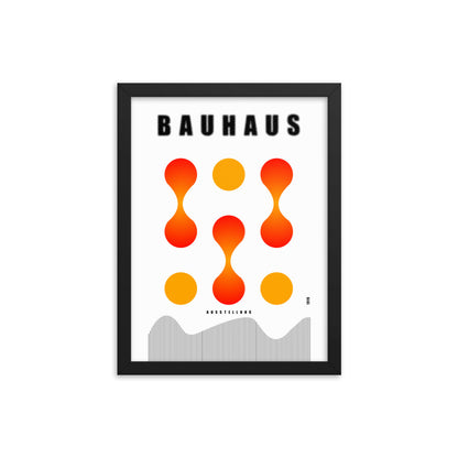 Bauhaus Lava Drops Framed Print