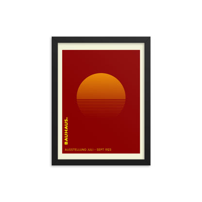 Bauhaus Sunrise Framed Print