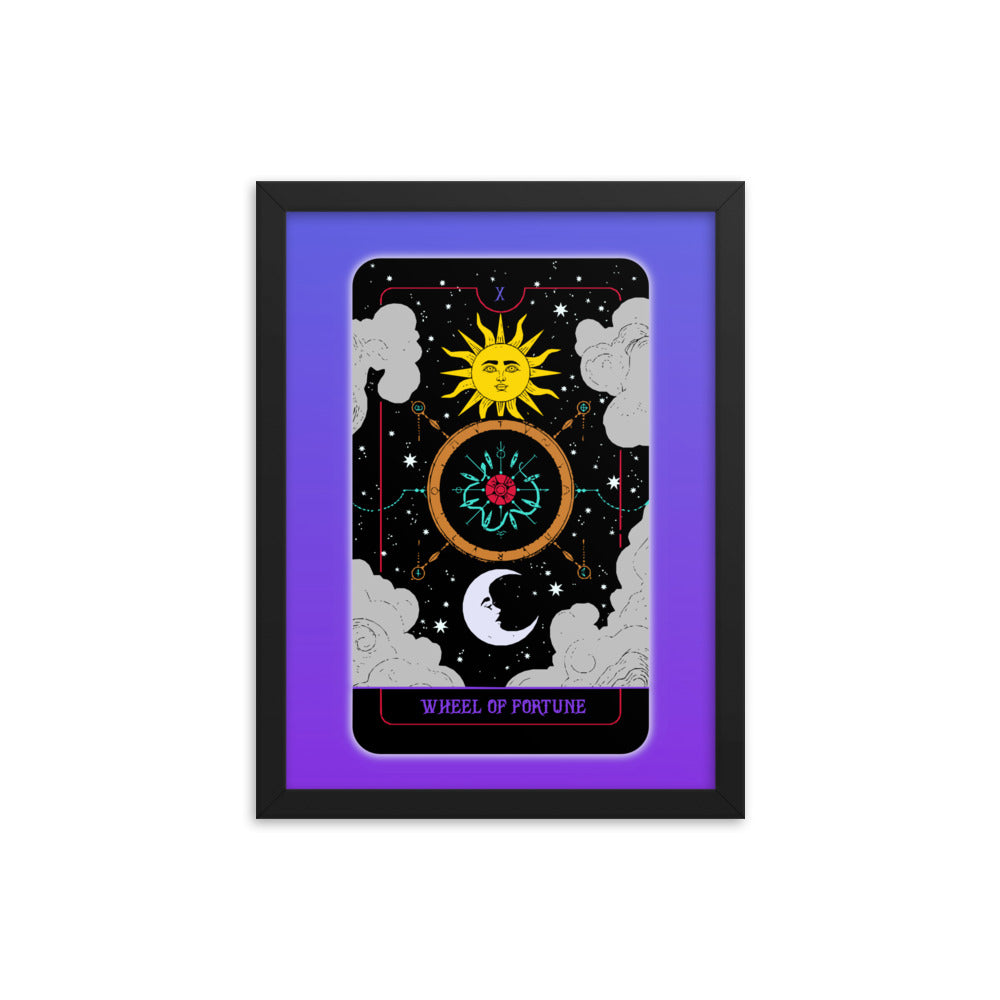 Wheel of Fortune Tarot Card Framed Print