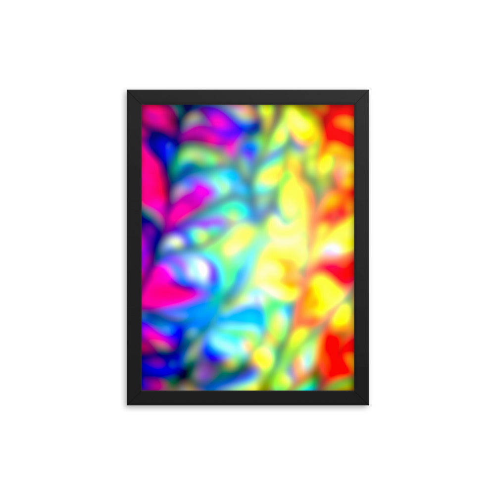 Color Fractures Framed Print