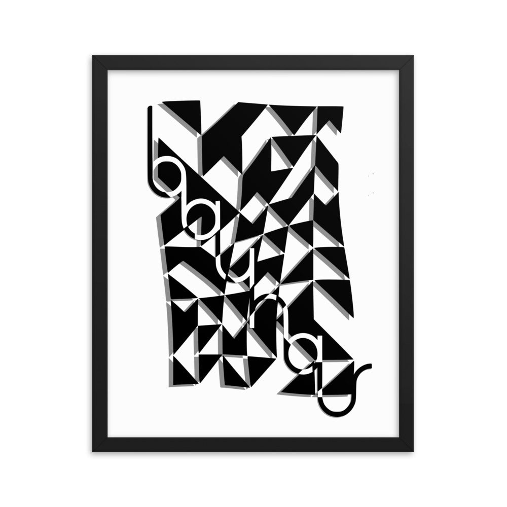 Bauhaus Modern Dynamic Framed Print