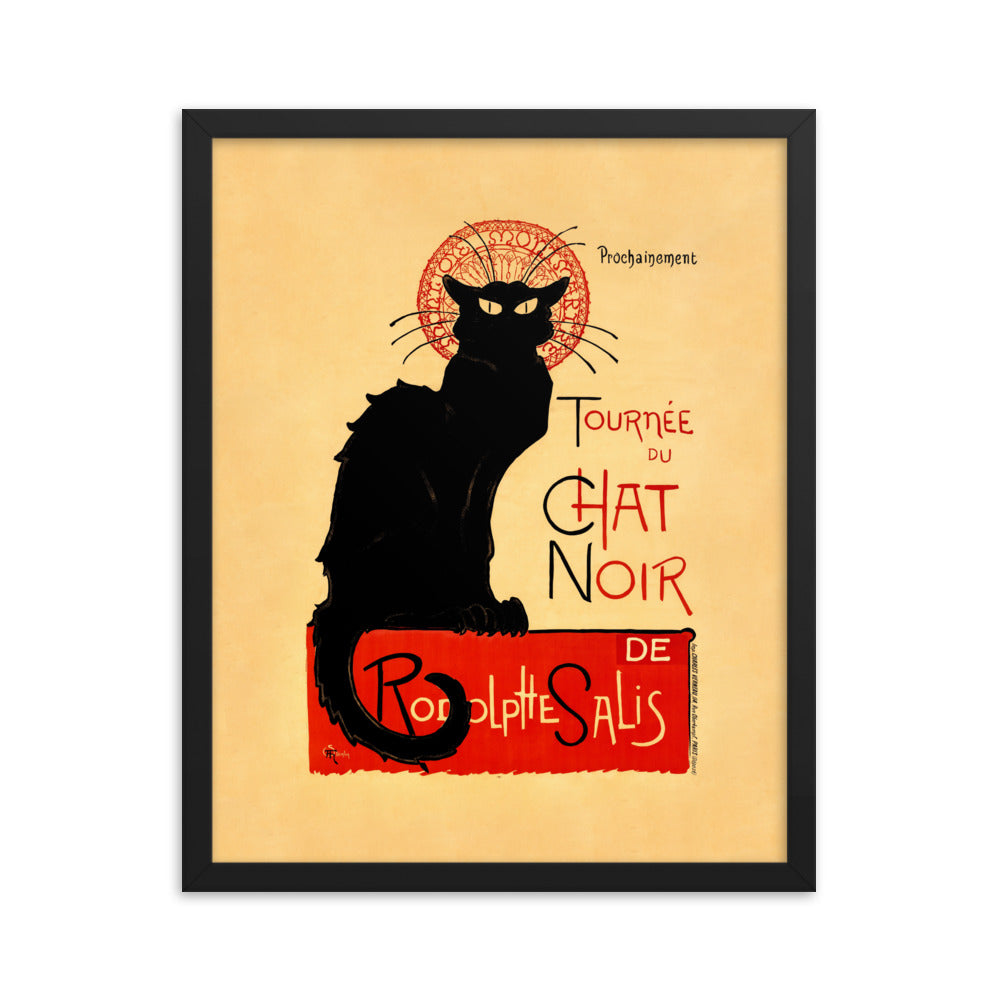 Tournée du Chat Noir 1896 by Théophile Alexandre Steinlen Framed Print