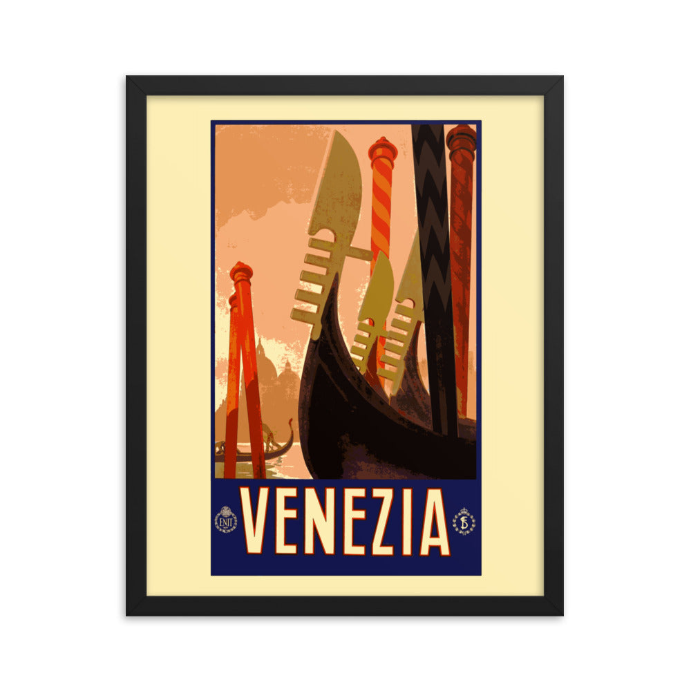 Venezia Vintage Travel Poster Framed Print