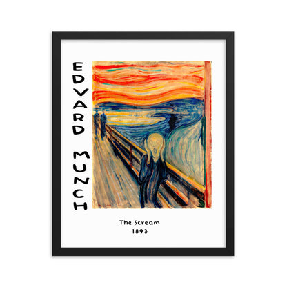 The Scream by Edvard Munch Framed Print