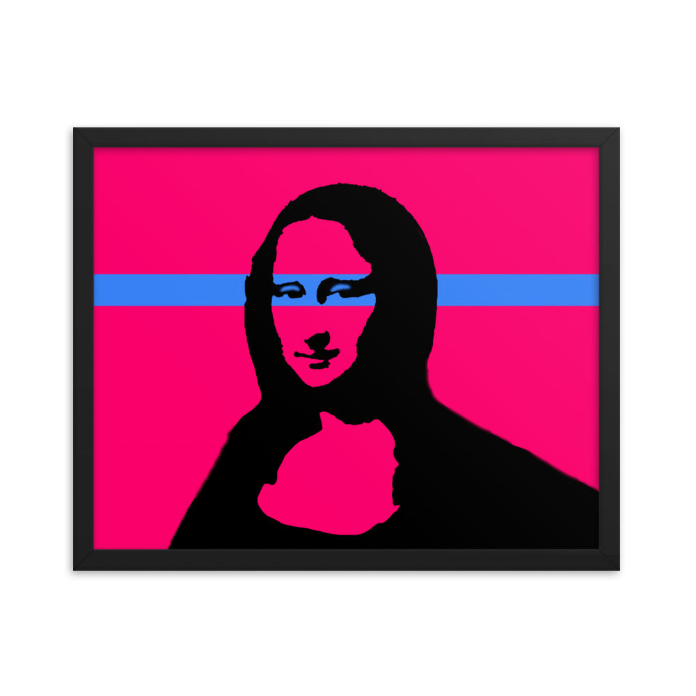 Mona Lisa Vector Framed Print