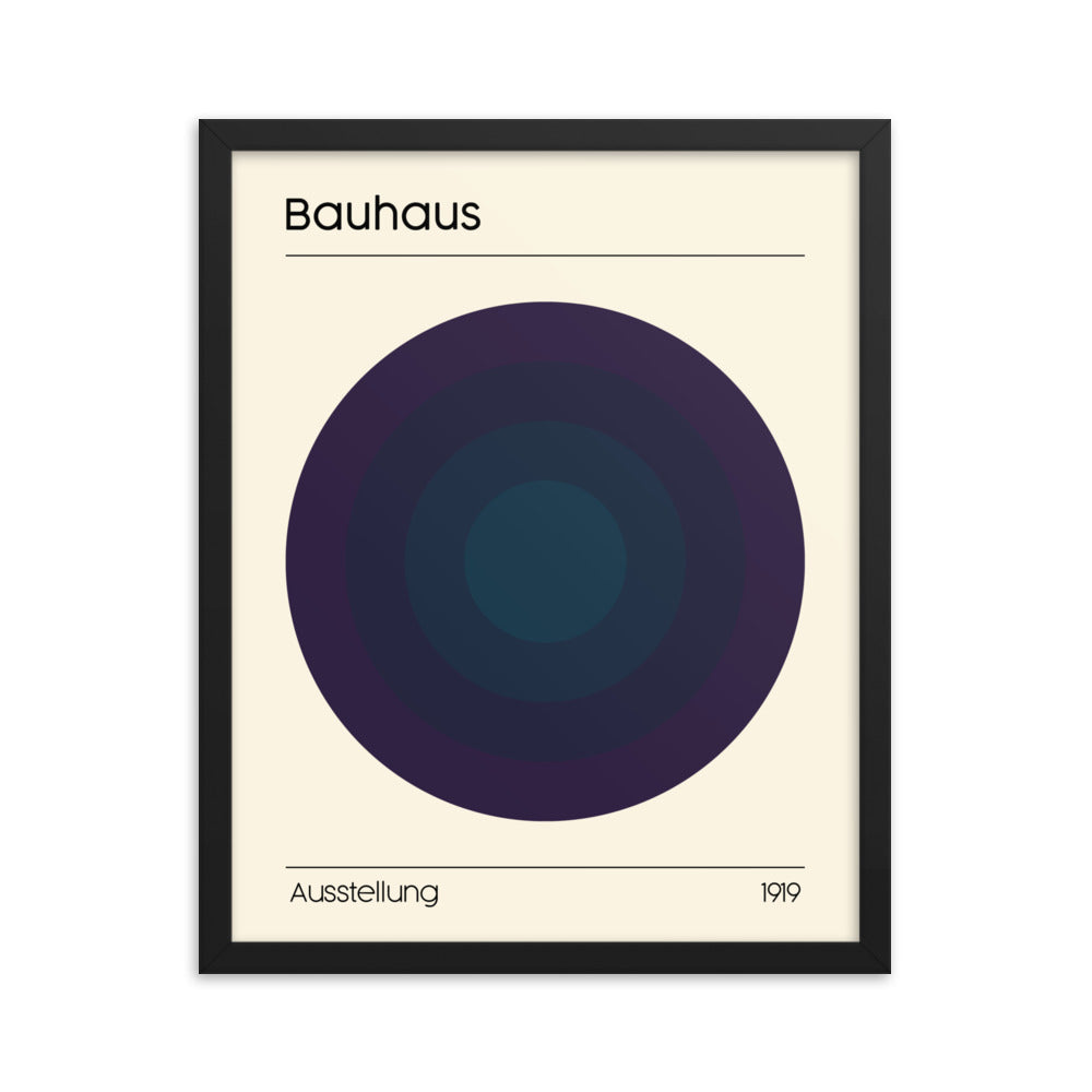 Bauhaus Concentrix Framed Print