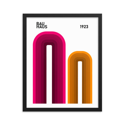 Bauhaus Arches Framed Print