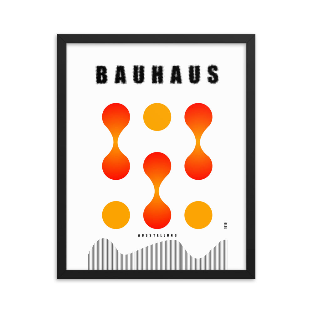 Bauhaus Lava Drops Framed Print