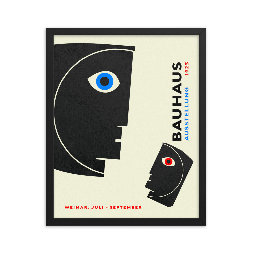 Bauhaus Heads Framed Print