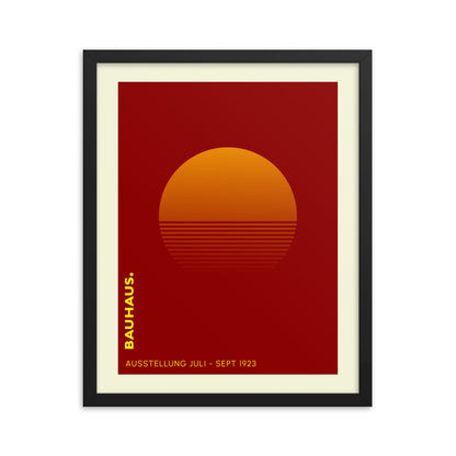 Bauhaus Sunrise Framed Print