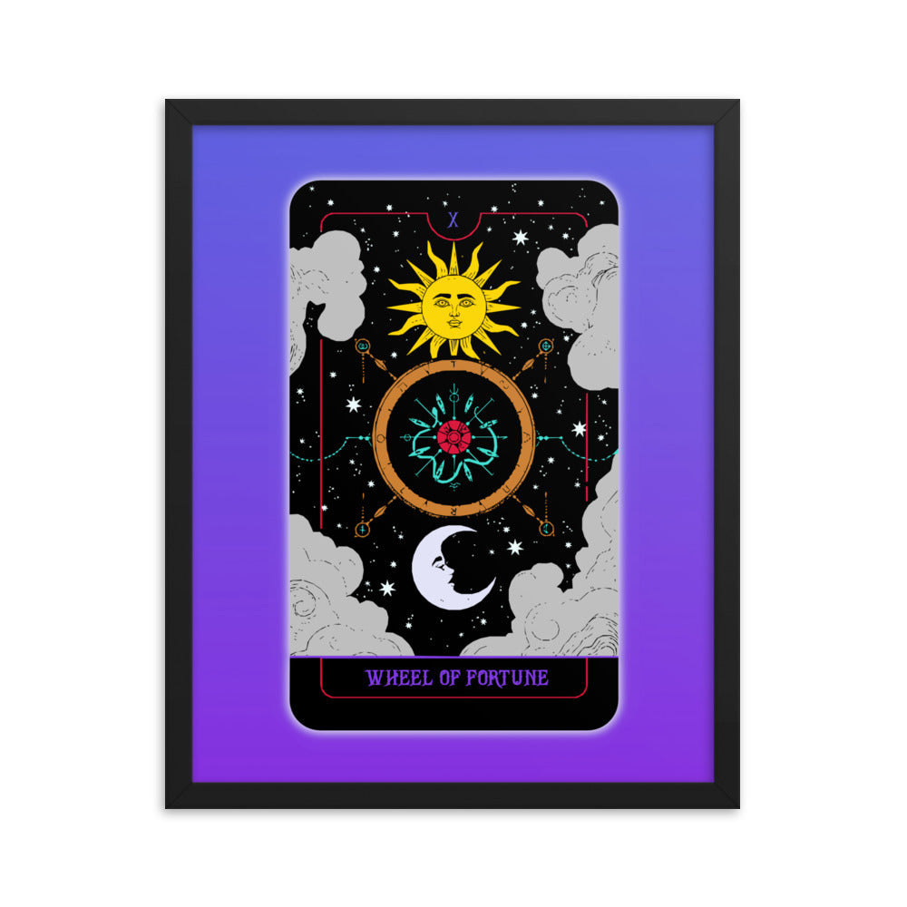 Wheel of Fortune Tarot Card Framed Print