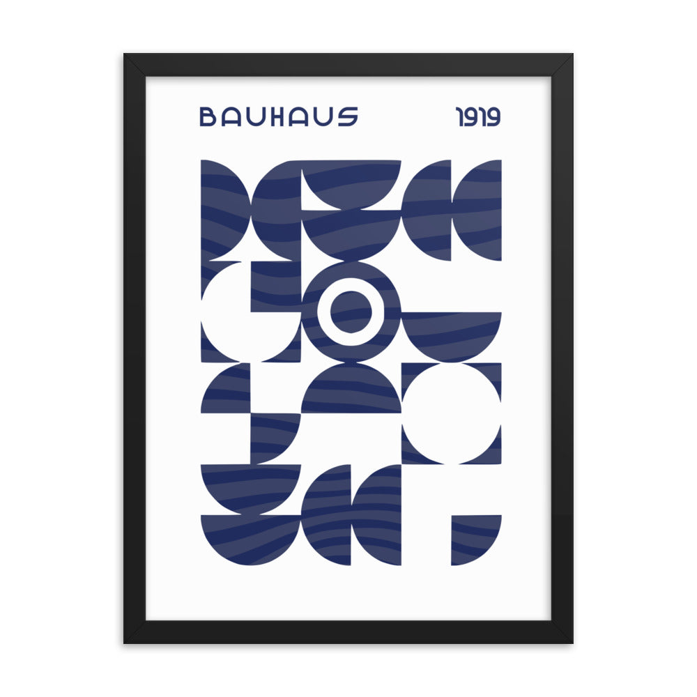 Buahaus Geometric Abstraction Framed Print