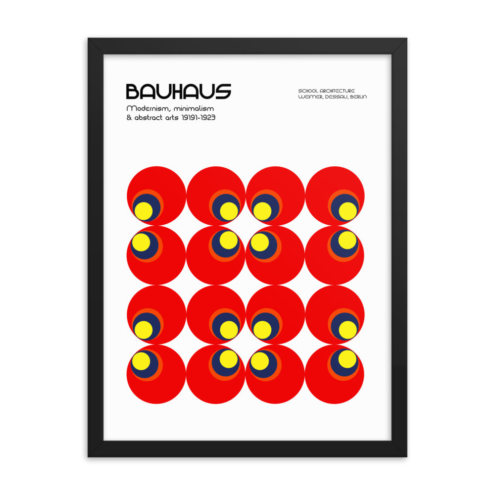 Bauhaus Rotating Radiance Framed Print