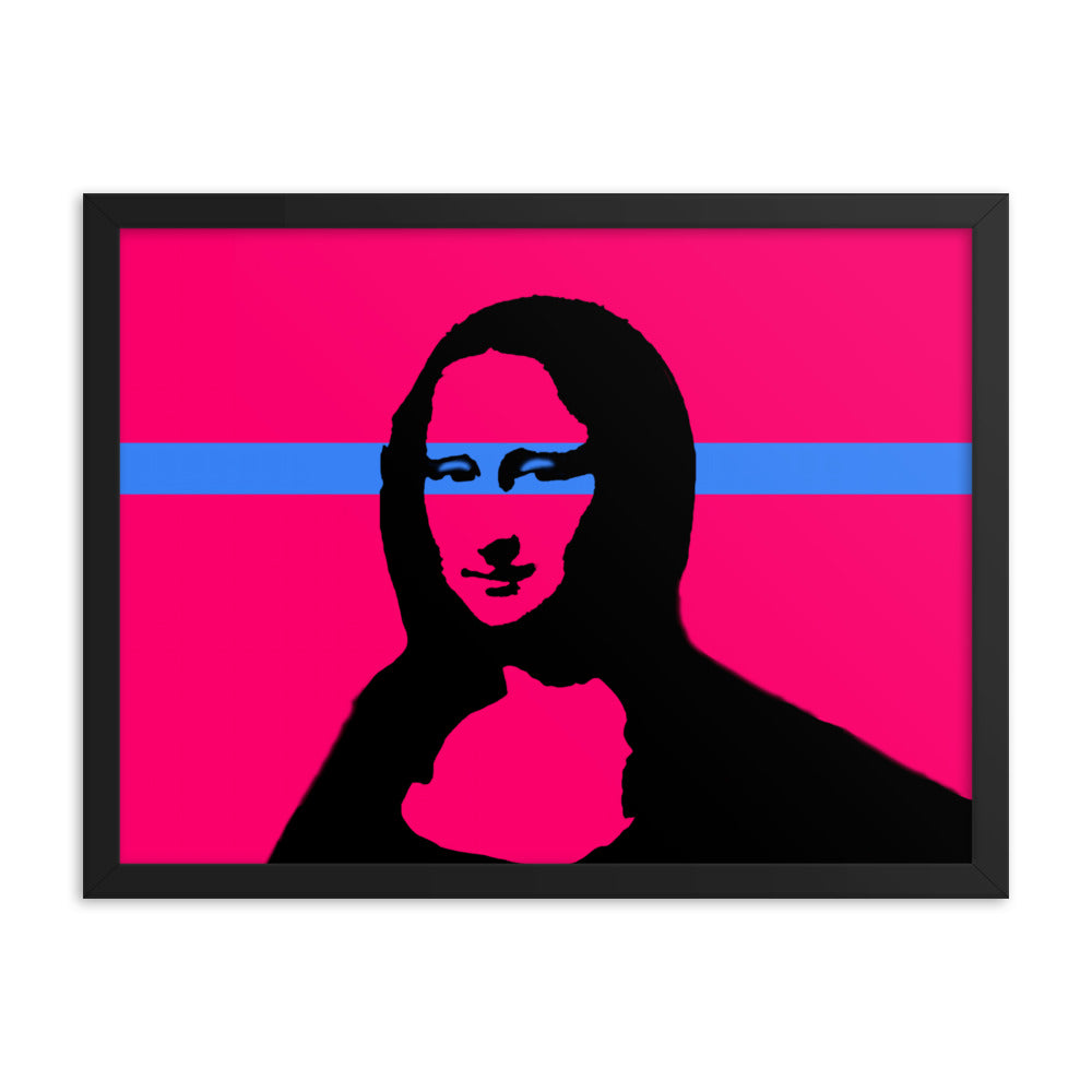 Mona Lisa Vector Framed Print