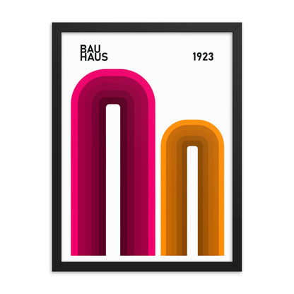 Bauhaus Arches Framed Print