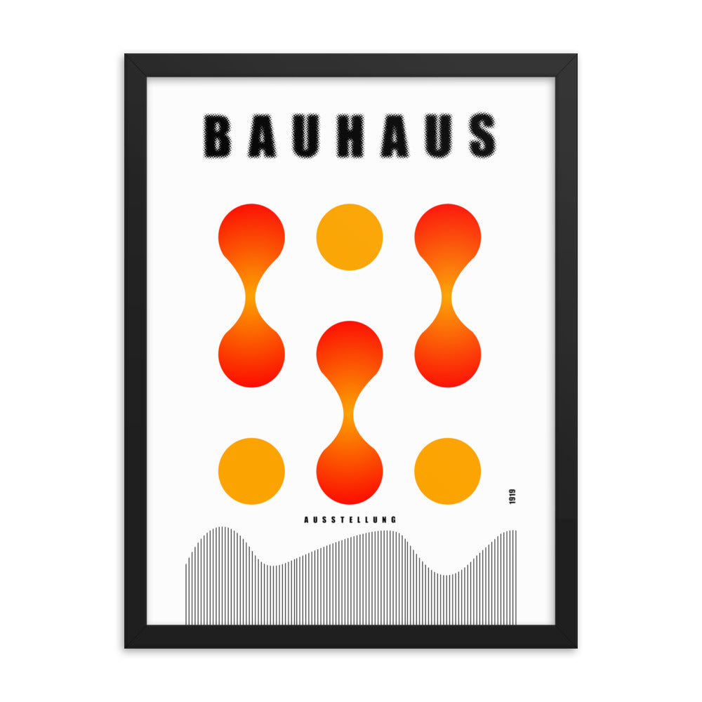 Bauhaus Lava Drops Framed Print