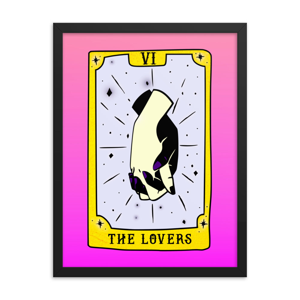 The Lovers Tarot Card Framed Print