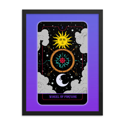 Wheel of Fortune Tarot Card Framed Print