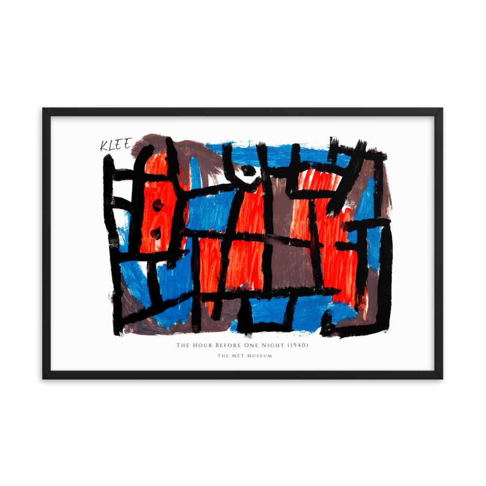 Paul Klee- The Hour Before One Night (1940) Framed Print