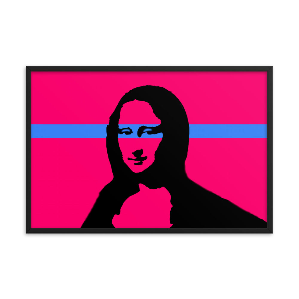 Mona Lisa Vector Framed Print