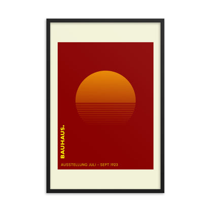Bauhaus Sunrise Framed Print