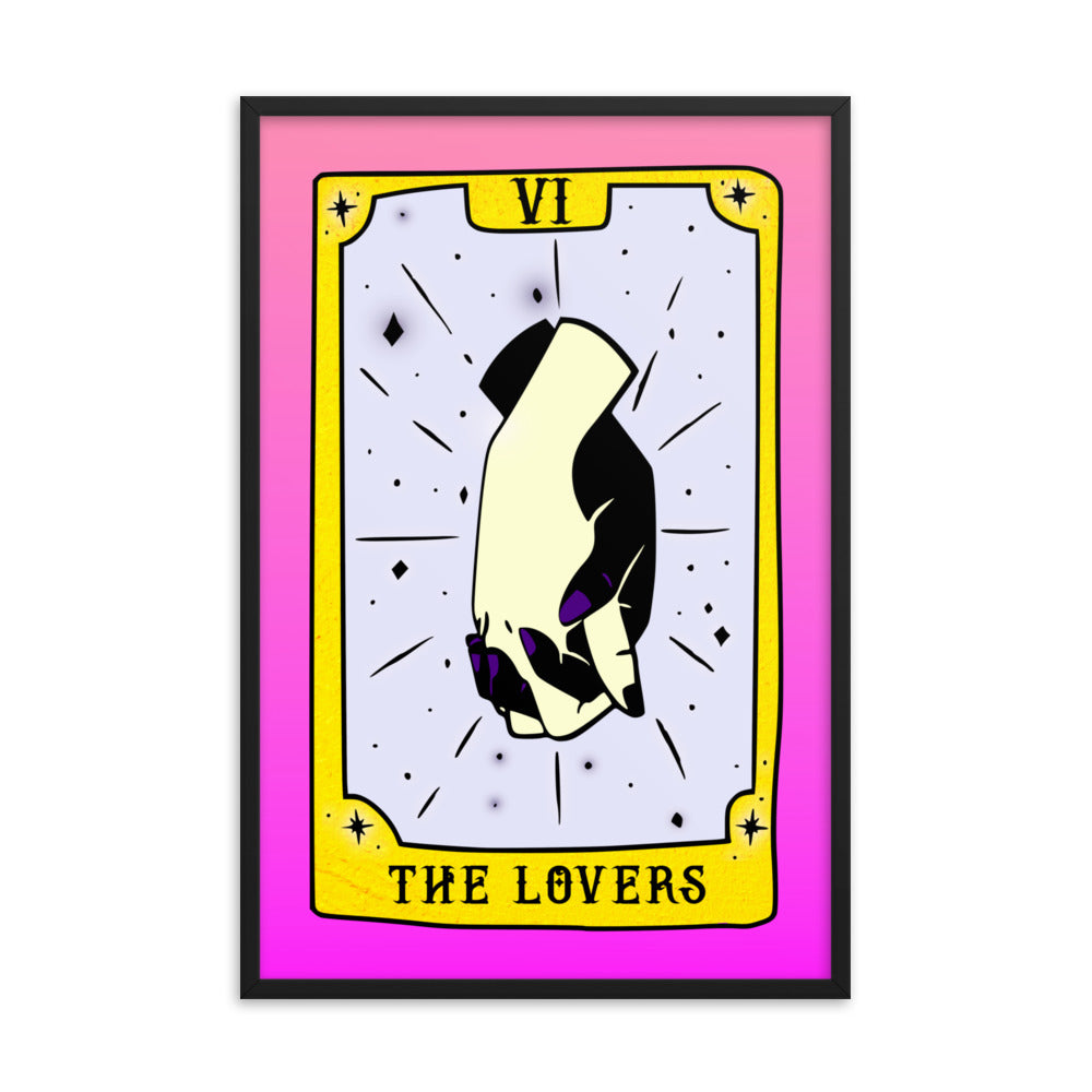 The Lovers Tarot Card Framed Print