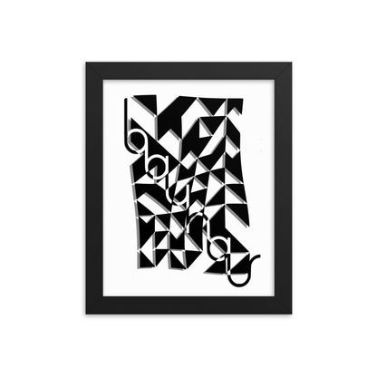 Bauhaus Modern Dynamic Framed Print