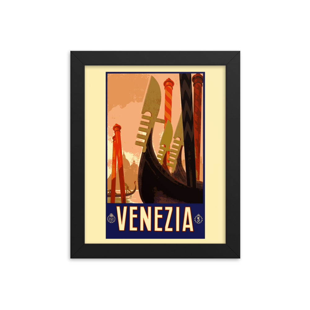 Venezia Vintage Travel Poster Framed Print