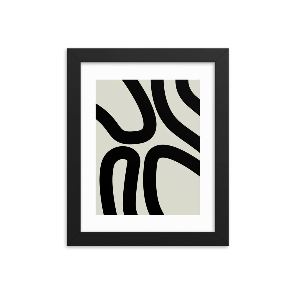 Abstract Lines Framed Print