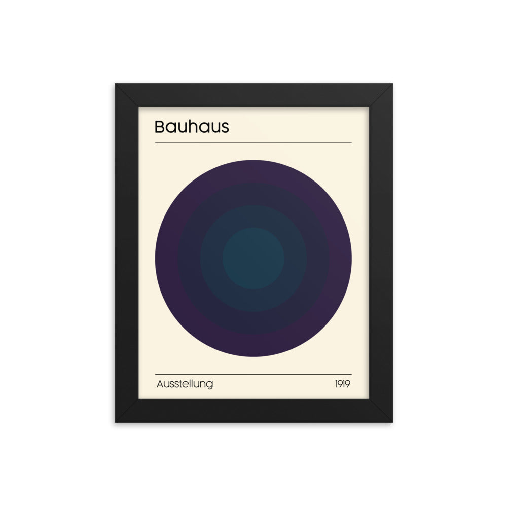 Bauhaus Concentrix Framed Print