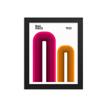Bauhaus Arches Framed Print
