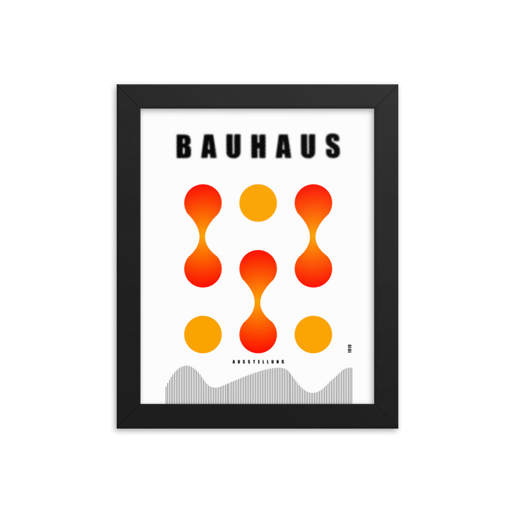 Bauhaus Lava Drops Framed Print