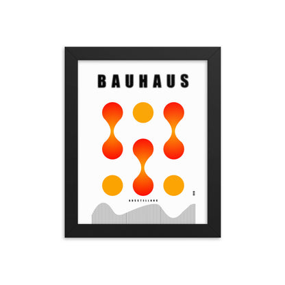 Bauhaus Lava Drops Framed Print