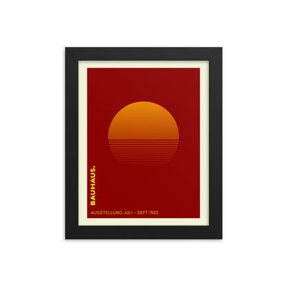 Bauhaus Sunrise Framed Print