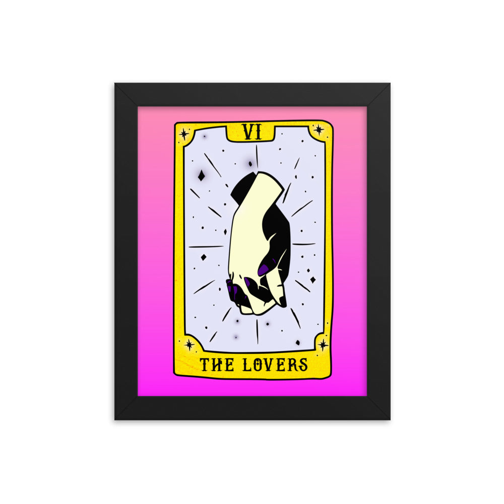 The Lovers Tarot Card Framed Print