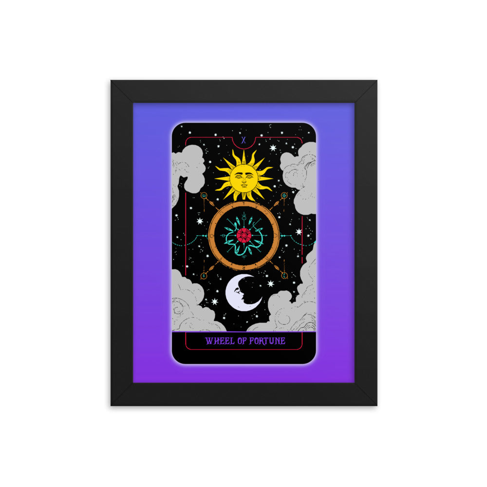 Wheel of Fortune Tarot Card Framed Print